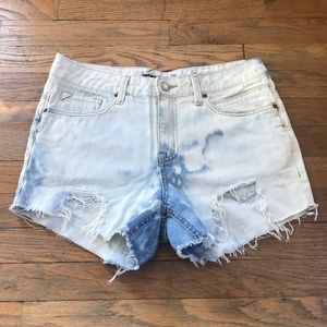 Distressed Cut Off Jean Shorts
